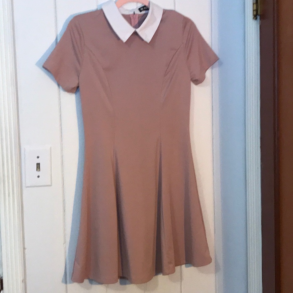 Pink collard dress